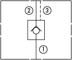原理圖為太陽(yáng)液壓的三口控制導(dǎo)壓控制單向閥，型號(hào)為：CKBD，CKBG，CKBB，CKCD，CKCB，CKED，CKEB，CKGD，CKGB，CKID，CKIB。