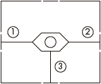 原理圖為太陽(yáng)液壓的標(biāo)準(zhǔn)梭閥，型號(hào)為：CSAX，CSAB 。